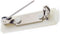 Bulk 50 Pack Premium Safety Bar Pins with Adhesive Sticky Back & Metal Locking Clasp for ID Badges