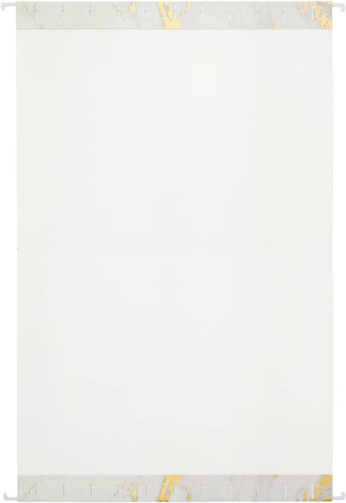 Paper Junkie 12 Pack Decorative Hanging File Folders, White and Pink with Gold Foil Marble Design (11.75 x 9 in)