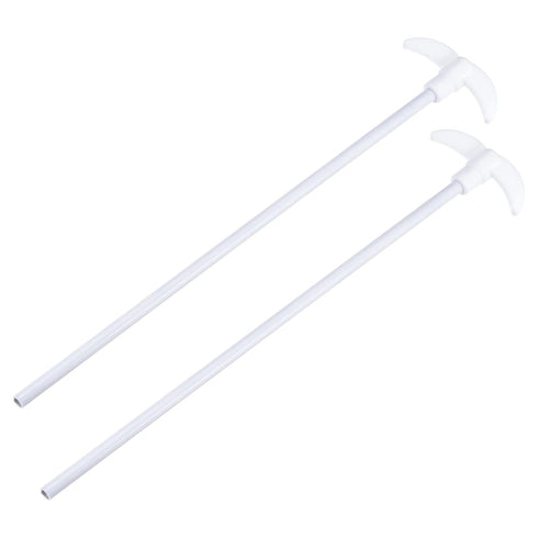 MECCANIXITY PTFE Electric Stirring Rod, 300mm Length Overhead Stirrer Mixer Shaft with Foldable Paddle, 2Pcs