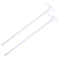 MECCANIXITY PTFE Electric Stirring Rod, 300mm Length Overhead Stirrer Mixer Shaft with Foldable Paddle, 2Pcs