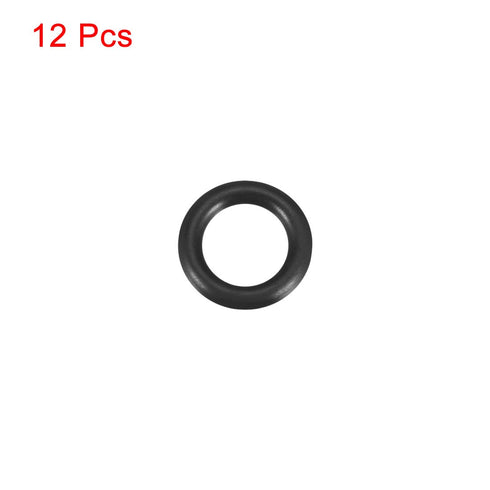 uxcell Nitrile Rubber O-Rings 11mm OD 7mm ID 2mm Width, Metric Sealing Gasket for Automotive Machine Plumbing, Pack of 12