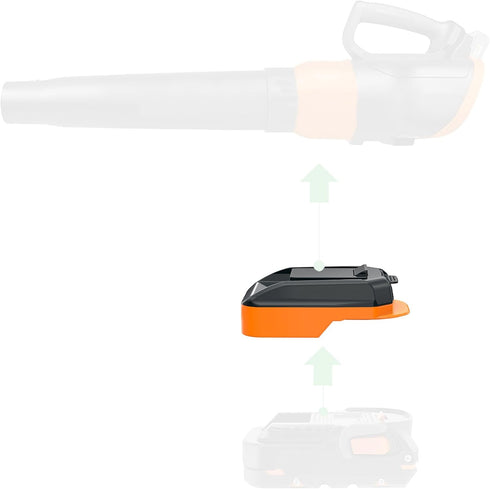 Adapter Upgrade for Worx 20V Tools, Compatible with Ridgid 18V Batteries, 1 Adapter Only (No Charging Function)