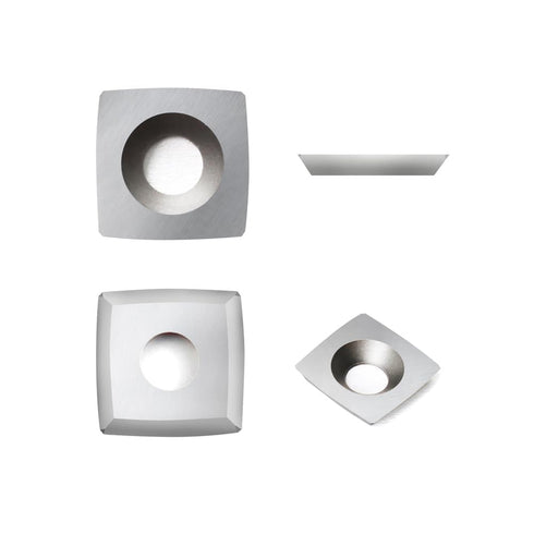 11mm Square with 2" Radius Carbide Inserts Cutters, Replacement for Woodworking Fits Spiral Helical Planer