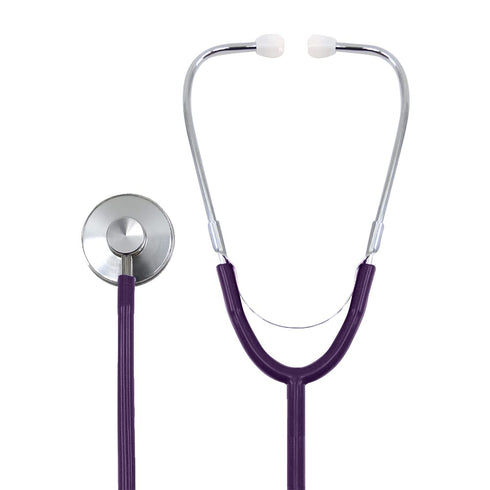 Dixie EMS Lightweight Stethoscope, Single Head, Latex Free for Doctors, Nurses, Students, Medical Home Use - Purple