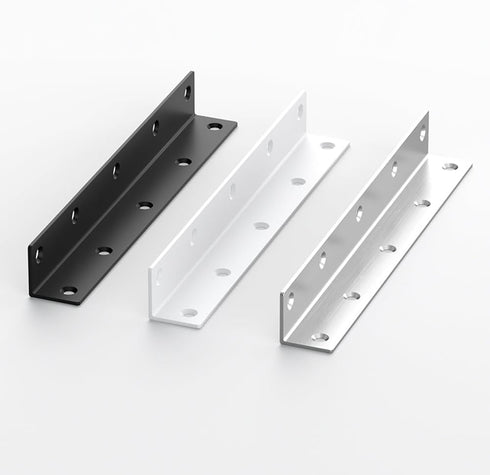 MINGFANITY 4PCS 8'' 1'' 2mm L Brackets, Corner Brace Angle Bracket, Superior Stainless Steel, x M, Thickness, Wood
