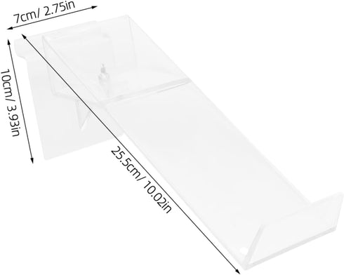 Set 2 Luxshiny Versatile Plastic Shoe Racks Suitable for High Heels Flats Display Stand