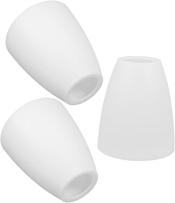 VILLCASE 3Pcs White Plastic Lamp Shade for Floor Lamps Bell Shape Replacement