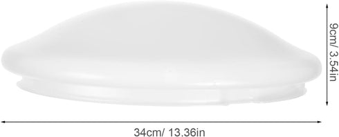 (13.36X13.36X2.16in) Toddmomy Flush Mount Ceiling Light Covers Plastic Round Lamp Shade Wall Sconce Chandelier Lamps