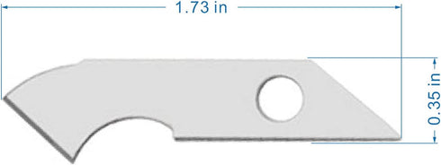 Acrylic Plexiglass Sheet Cutter Hook Knife Replacement Blade, Contains 30 Hook Blades, NO Knife holder. by BAISALJI