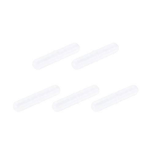 MECCANIXITY Magnetic Stirrer Mixer, Stir Bar Rod 45mm(1.77") x9mm with Ring Shape PTFE Coating Magnet, White, 5Pcs