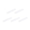 MECCANIXITY Magnetic Stirrer Mixer, Stir Bar Rod 45mm(1.77") x9mm with Ring Shape PTFE Coating Magnet, White, 5Pcs
