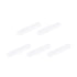 MECCANIXITY Magnetic Stirrer Mixer, Stir Bar Rod 45mm(1.77") x9mm with Ring Shape PTFE Coating Magnet, White, 5Pcs