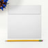 LUXPaper Square Invitation Envelopes, Bright White, 6 1/4" x 6 1/4", 70lb. Text, 250 Qty