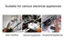 Fielect Tester Screwdriver, Voltage Tester Light Circuit Tester Electric Test Pen AC100-500V (Clear 1pcs)