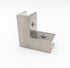 90 Degree Sleeve Over Shower Glass Clamp, Right Angle Connector for Bathroom or Showroom Glass Shower Door