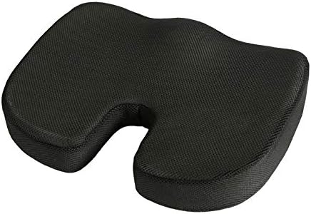 Pasuihcay Orthopedic Pillow Seat Cushion-Non-Slip Memory Foam Coccyx Cushion for Tailbone Pain-Office Chair