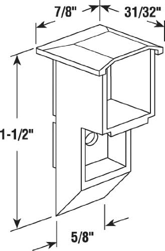 Prime-Line H 3918 Single or Double Hung Window Sash Cam, Top Mount (2 Pack)