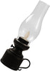 Zerodeko Kerosene Lamp, Vintage Flameless Table Lamp, LED Kerosene Lantern for Bedroom Living Room (Black)
