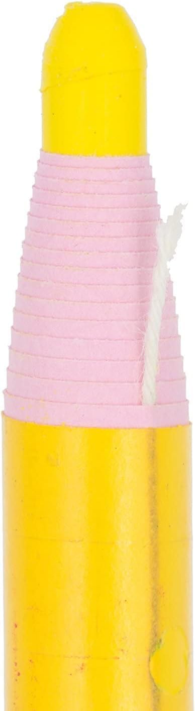 Peel-Off Yellow Grease Pencils/China Marker for Glass, Vinyl, Metal, 12 Pencils