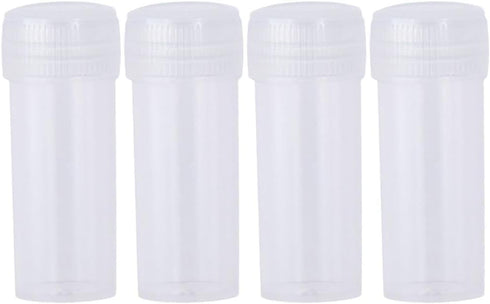 Plastic Vials with Lids, 50PCS Leak Proof Mini Sample Bottles, 5ML Test Tube for Lab Small Items