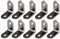 Framing Hardware 10 Pack 1/2 x 1/2 Zinc Plated Steel Corner Brace L Brackets with Screws for Frame Corners