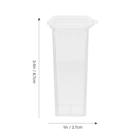 20pcs Polypropylene Slide Mailer, 87mm x 27mm End Opening Plastic Slide Mailer with Flip Top Lid for 5 Slides for Microscope Slide Holder