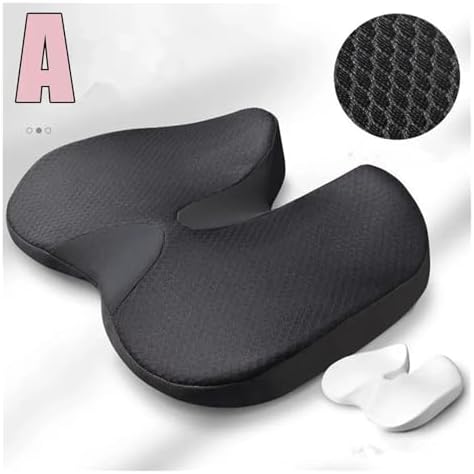 Generic Tailbone Orthopedic Memory Foam Prostate Cushion - Non-Slip Support for Sciatica & Back Pain Relief - Comfort