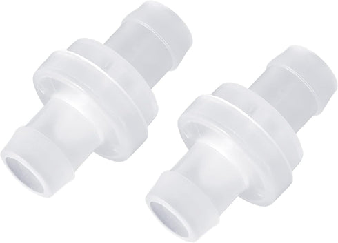5 Pcs 1/2" Plastic Check Valve, 12mm One Way Non Return Valve for Fuel Gas Air Liquid