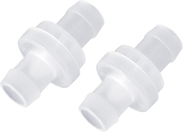 5 Pcs 1/2" Plastic Check Valve, 12mm One Way Non Return Valve for Fuel Gas Air Liquid
