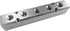 Beduan 5 Way 7 Port 1/2"NPT Input Port, 1/4"NPT Output Port Aluminum Air Hose Inline Manifold Block