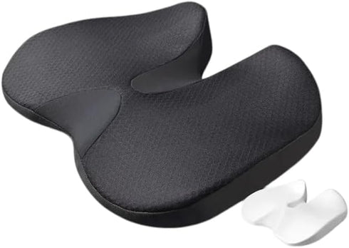 Tailbone, Seat Cushion Non-Slip Orthopedic Memory Foam Pad for Sciatica & Back Pain Relief, Comfortable Large Pad