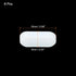 MECCANIXITY Magnetic Stirrer Mixer Stir Bar Rod 15mm/0.59" Cylinder Shape PTFE Coating Magnet White for Laboratory 8Pcs