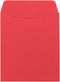 Hygloss 30 Library Card Pockets, 3.5x5 Inch Non-Adhesive Pocket Envelopes, Red, Ideal for Organizing