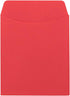 Hygloss 30 Library Card Pockets, 3.5x5 Inch Non-Adhesive Pocket Envelopes, Red, Ideal for Organizing