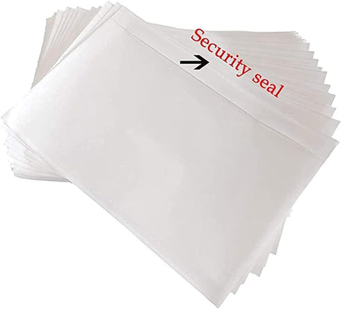 LabelMore 200 pcs 6" x 9" Clear Plastic Adhesive Packing List Envelope Mailing Bag for Shipping Labels