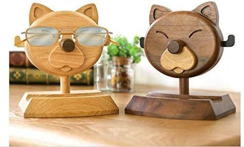 7 inches(H), Eyeglass Holder stand, spectacle Holder, Nightstand Glasses Rest, Reading Spectacle Retainer & Display
