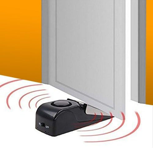 EMDMAK Door Stop Alarm with 120DB Siren, Door Stop for Home & Travel (Black) (Pack of 3)