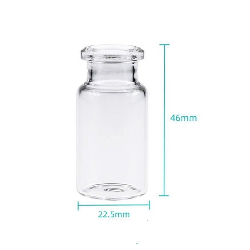 Borosilicate Glass Standard Crimp Headspace Vial, 10ml Capacity, Pack of 100