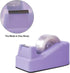 Purple Desktop Tape Dispenser, Weighted Non-Skid Base, Heavy Duty Cute Tape Dispenser for Office Packaging