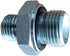 2Pcs 14H to 18ED Fitting Adapters for Excavator Hydraulic Hose Pipe Thread Connector