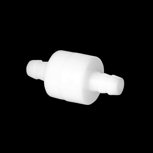 Feelers 1/4" One Way Inline Check Valve Non-Return for Air Water Gas, Ozone Resistance PVDF, Pack of 4