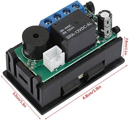 DC 12V All Purpose Digital Temperature Controller Thermostat with Sensor, Programmable Dual Color LED Display