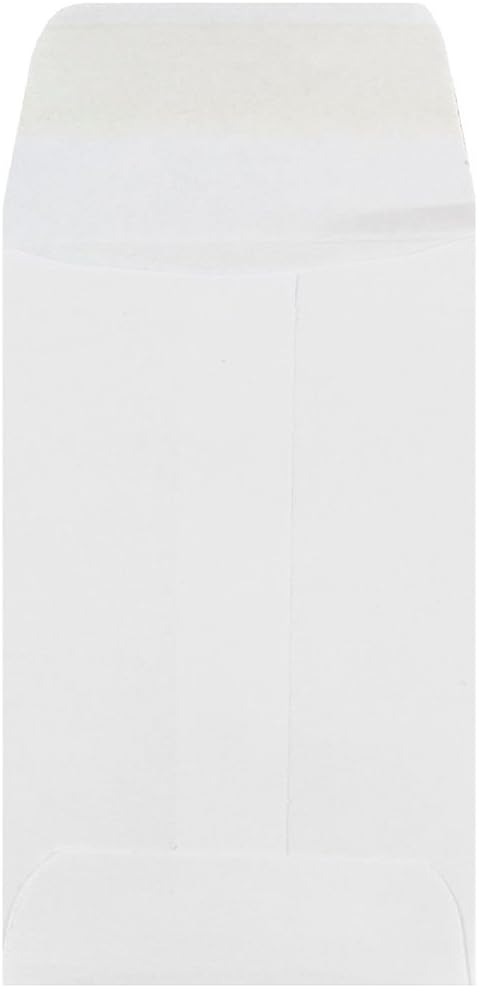 JAM PAPER #1 Coin Business Envelopes - 2 1/4 x 3 1/2 - White - 100/Box
