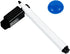 JAM PAPER Magnetic Dry Erase Foam Boards 8 x 12 with Black Board Marker, Blue Border, Sold Individually