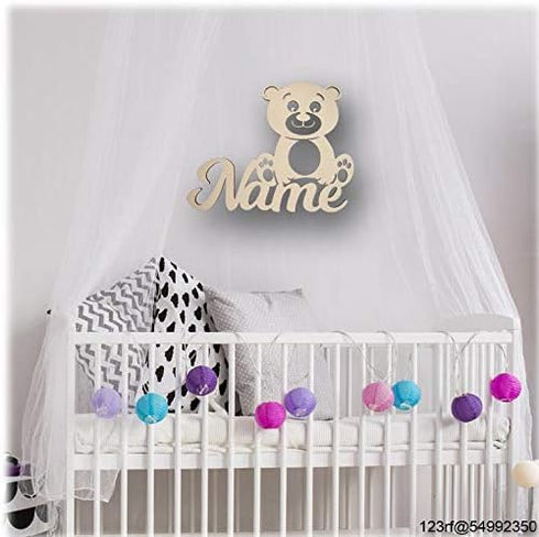 Namofactur Personalized Teddy Bear Night Light Gifts for Teacher Baby Girls Boys - Unique Home Decor Lamp LED Night