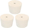 MECCANIXITY Rubber Tapered Plug White 38mm to 46mm with Hole Test Tubes Bungs Stopper for Lab Home, 3 Pieces