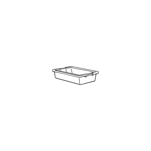 Commercial FG335192BRN 7 1/8 Rubbermaid Products Food Service Bus/Utility Tote Box, gal, Brown