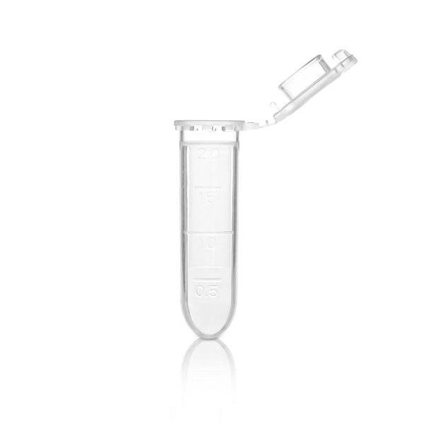 2.0ml Microcentrifuge Tubes, Disposable Polypropylene Lab Test Tube, Clear Plastic Graduated Eppendorf, Pack of 500Pcs