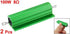 uxcell 100W 8 Ohm Screw Tap Mounted Aluminum Housed Wirewound Resistors, 2 Pcs
