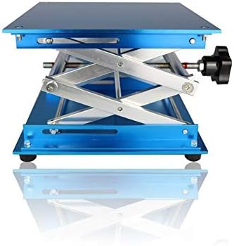 Lab Jack Stand Table Lift, Aluminium Oxide Scissor Lifting Jack Platform, 4''X4'' for Laboratory Use